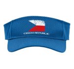 Czech Republic Flag Czech Republic Travel Czech Flag Sport Sun Visor Adult One Size Royal Blue