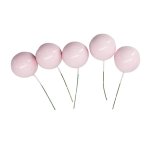 Decorative Balls Pink Pack Of 5