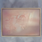 Blush Dreams 8 Art Print - A2 Framed Canvas With Natural Wood Frame