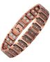 Feraco Copper Cross Bracelet For Men Magnetic Therapy Cooper Christian Bracelets With 46 Magnets Men's 99.99% Pure Copper Jewelry