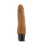 Blush Dr. Skin Cock Vibe 14 Vibrating Cock `- Mocha