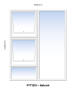 Top Hung Aluminium Window Natural PTT1215 2 Vent W1200MM X H1500MM