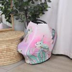 Car Seat Cover Bright Pink And Purple Turtle Under The Sea Set