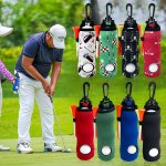1PC Golf Ball Tee Holder Neoprene Golf Ball Pouch Golf Ball Carry Bag Multicolor Portable Golf Accessories For Man Woman