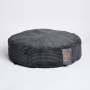 Cord Velour Dog Bed - Charcoal / Small