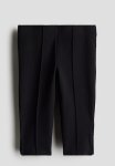 Jersey Capri Leggings - Black