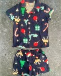 Woolworths Navy Xmas Pajama Set 4Y