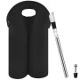 Wine Chiller Stick Set With Neoprene Carrying Bag
