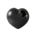 Africa Wall Heart Large - Matte Black