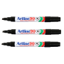 EK90 Permanent Marker Chisel Tip Black - Pack Of 3