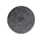 Black And Grey Woven Table Mat 38CM