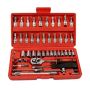 Tools Set 46 Piece 1/4-INCH Socket Set Car Vehicle Repair Set