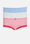 Cotton On Organic Cotton Lace Boyshort 3 Pack- Multi