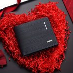 1PC Men's Multi-card Wallet Horizontal Trendy Pu Leather Business Card Holder