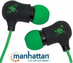 Manhattan Black-green Sound Science Nova Sweatproof Earphones