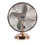 Kim Desk Fan Chrome Or Copper - Satin Chrome