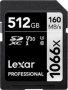 Lexar 512GB Professional Silver Series 1066X Uhs-i Sdxc Memory Card