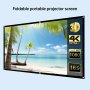 4K 100-INCH 3D Screen Suitable For Home Theater Outdoor Indoor Projector Screen Portable Foldable Projection 4K Screen