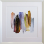 Abstract Watercolour Brush Strokes Framed Print 1060 X 1060
