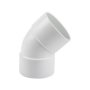 Agrinet Pvc Round Downpipe Gutter Bend - 45 Degree Pack Of 2