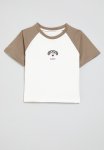 PoP Candy Reglan Tee - Brown & White
