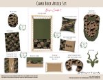 Cot Duvet Bedding Camo Buck Africa Set