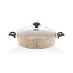 30CM Shallow Casserole Brown