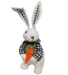 Rabbit With Black & White Jacket And Ears 47CM