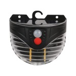 Portable Round Outdoor LED Solar Wall Light With Motion Sensor & Hanging Hook With 3 Lighting Modes- 2PCS
