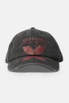 Distressed Canvas Cap - O Charcoal