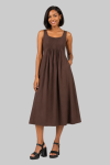 Midi Dress - XXL Brown