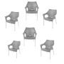 Dublin Bistro Chair - Kalahari Grey - Set Of 6