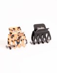 Small Acrylic Zig Zag Claw Clips 2-PACK