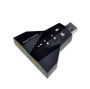 Virtual 7.1 Channel USB Adapter Double USB Microphone Headset Sound Card