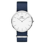 Classic Bayswater Silver Eggshell White 40MM Watch