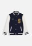 Knit Varsity Bomber Jacket