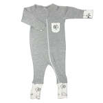 Babes & Kids Little Acorn Limited Edition Grey Melange African Animals Zippy Grow