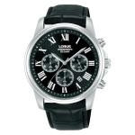 LORUS Classic Men's Quartz Chronograph Watch Black Sunray Dial