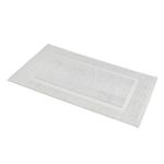 Amazon Basics Banded Bathroom Bath Rug Mat Soft Silver 78.74CM L X 50.8CM W