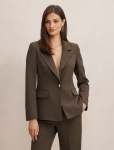 Victoria Single Breasted Blazer - 16 Olive Suit
