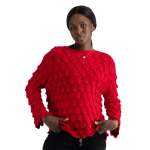 Armadillo Knit Top - Red Free