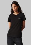 Calvin Klein 2-PACK Monologo Slim Tee - Ck Black Ivory