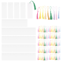 Set Of 100 Blank Bookmarks With Color Tassels Crafting Material Pack