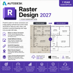 Autodesk Raster Design 2027 - 1 Year Subscription