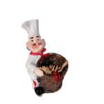 Chef With Basket 6X7X10.5CM