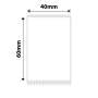 NB596 - - M2 / M3 - 40X60MM - 115 White Pet Labels