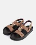 Polo Moulded Unit Trim Sandal Burgundy Jacquard - UK8 Red