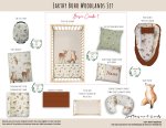 Cot Duvet Bedding Earthy Boho Woodlands Set
