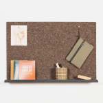 Emerging Creatives Laken Pin Board With Shelf - Ebony
