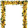 Charming Artificial Sunflower Garland - Lush Hanging Vines With Green Leaves For Weddings Bridal Showers & Outdoor Decor Perfect For Spring Summer St. Patrick's Day & Easter